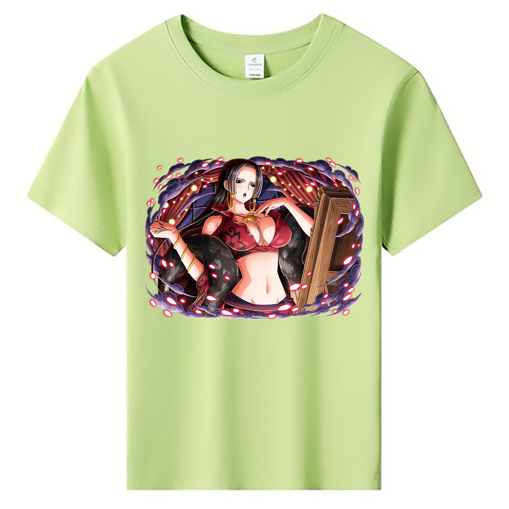 ワンピース ボア・ハンコック ONE PIECE Boa·Hancock 綿100％キッズTシャツ（フロントプリント）